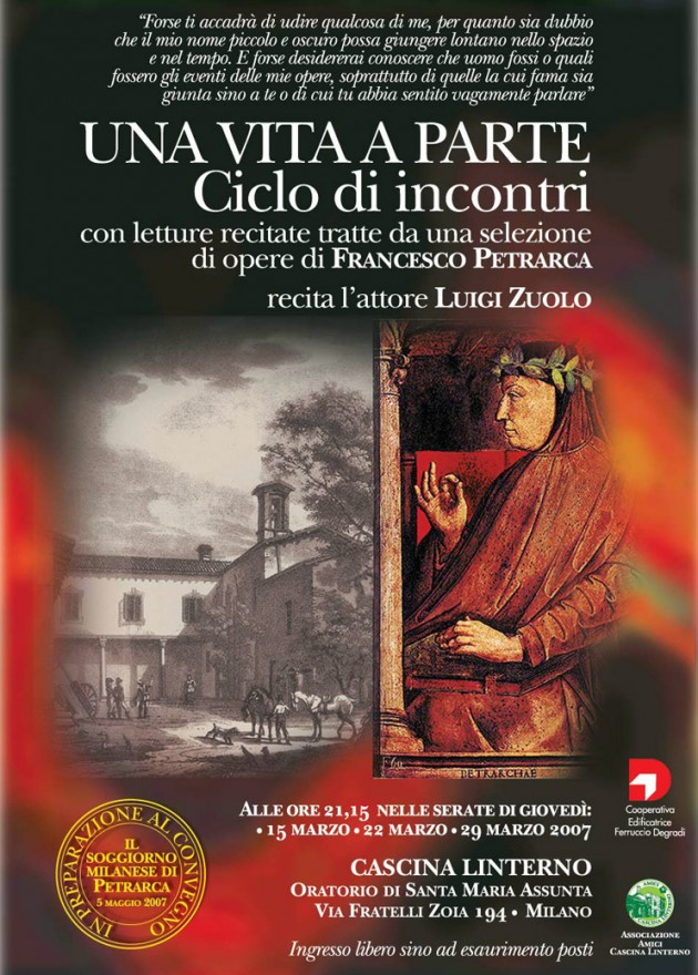 Conoscere un Petrarca diverso: 'Una vita a parte'. Locandina (2007)