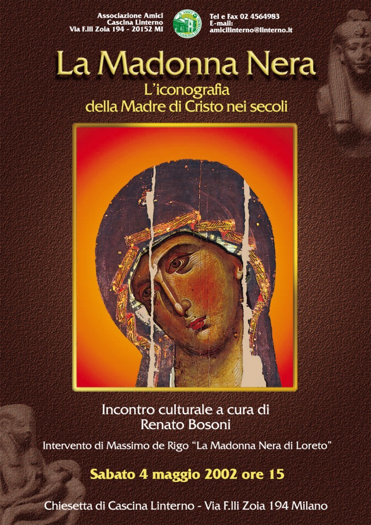 Conferenza "La Madonna Nera". Locandina (2002)