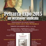 Locandina conferenza 'Petrarca Expo 2015, un'occasione mancata' (2015)