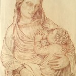 Copia della Madonna del Latte di Andrea Pisano. Pastelli (2016)